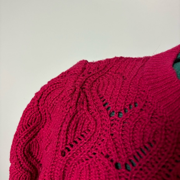 Loft Outlet light weight cranberry sweater - Picture 5 of 6
